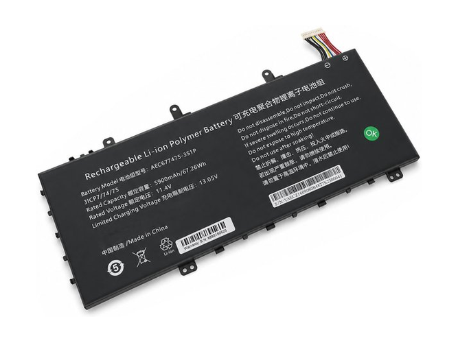 Batterie Pour AolsteCell AEC677475-3S1P