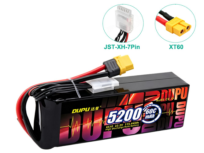 Batterie Pour AolsteCell 22.2V 6S 5200mah 60C XT60